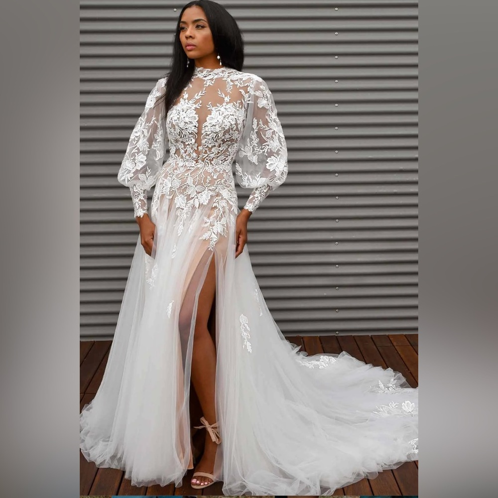 Martina Liana 1426 Lace Long Sleeve Wedding Dress